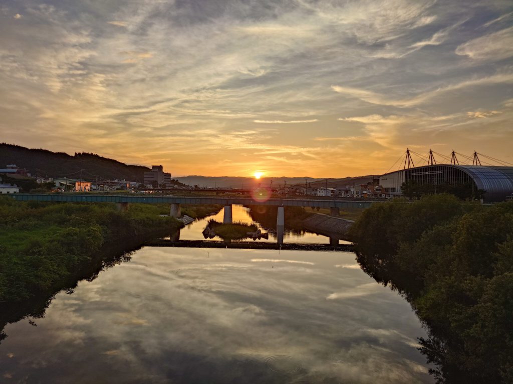 久慈の夕陽