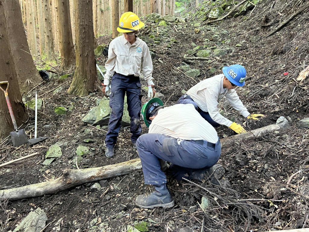 CCCとの協働トレイルメンテナンス_釜石市_石塚峠編②